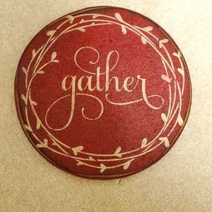 Gather wall plaque